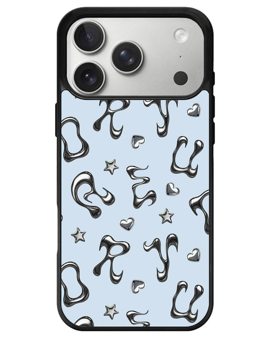 iPhone Avant-Gloss Grip Case - Chrome Monogram 2.0