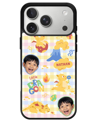 iPhone Avant-Gloss Grip Case - Face Grid Little Dragon
