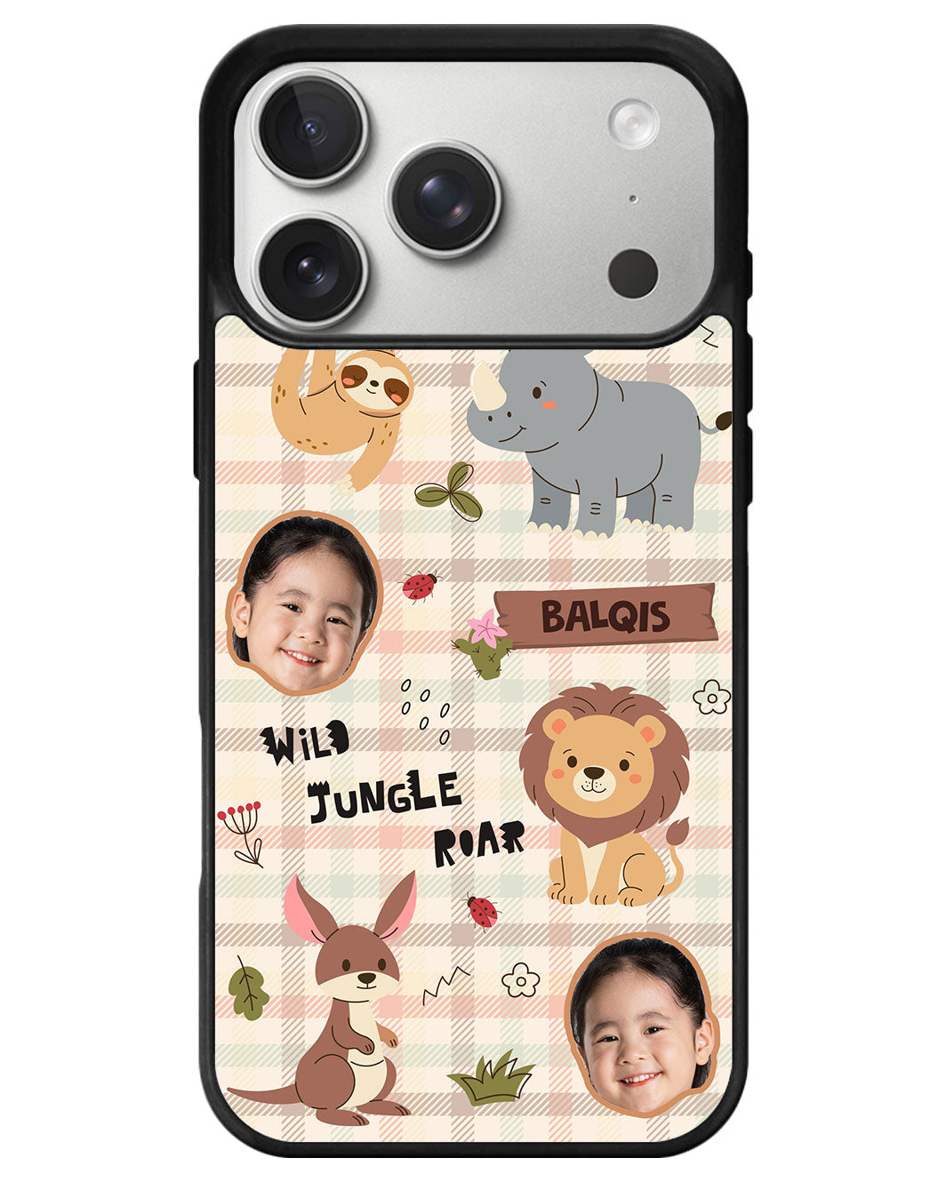 iPhone Avant-Gloss Grip Case - Face Grid Safari 3.0