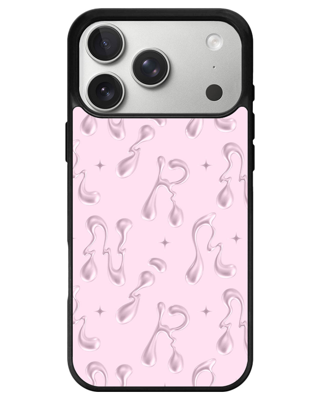iPhone Avant-Gloss Grip Case - Pink Chrome Monogram 2.0