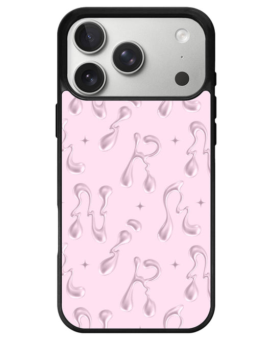 iPhone Avant-Gloss Grip Case - Pink Chrome Monogram 2.0