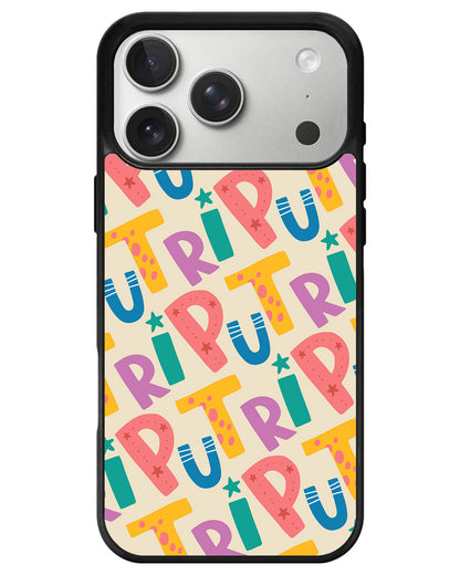 iPhone Avant-Gloss Grip Case - Playful Monogram 4.0