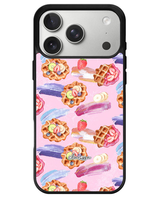 iPhone Avant-Gloss Grip Case - Waffles