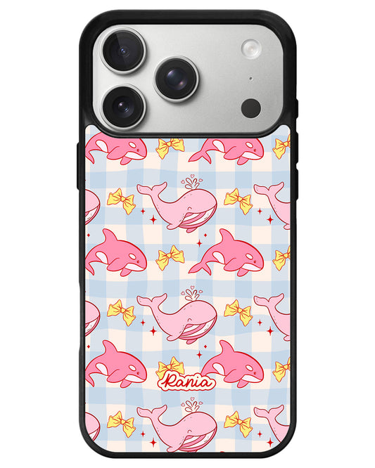 iPhone Avant-Gloss Grip Case - Whales Bow