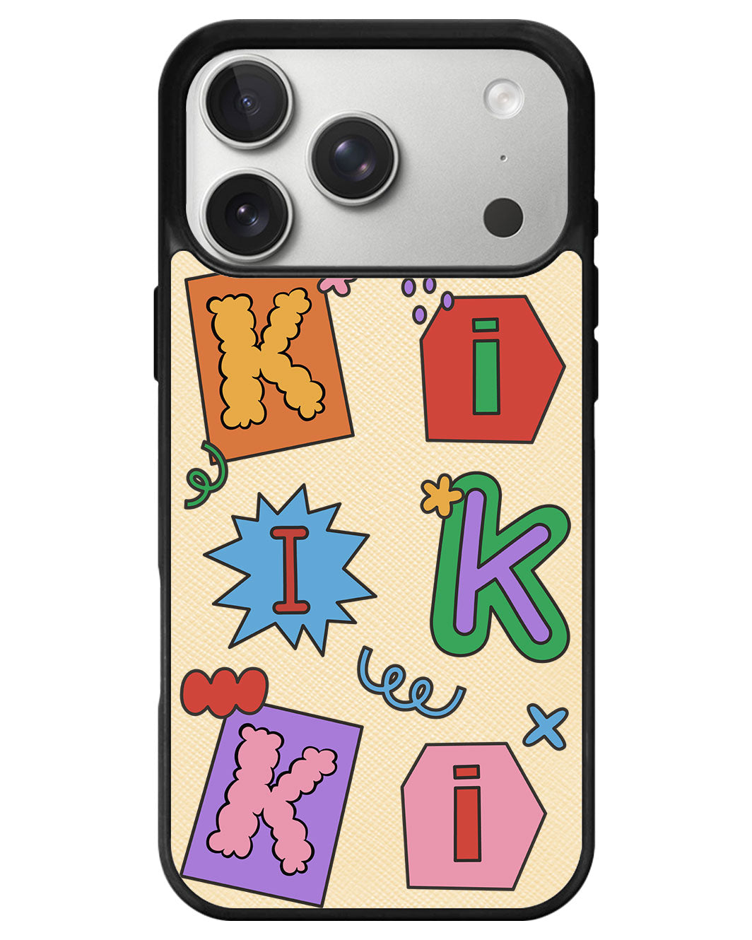 iPhone Leather Grip - Adorable Monogram