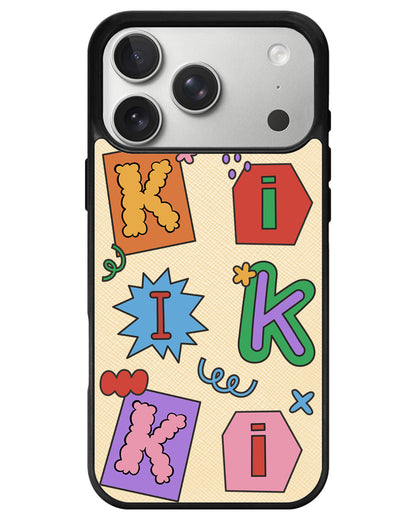 iPhone Leather Grip - Adorable Monogram