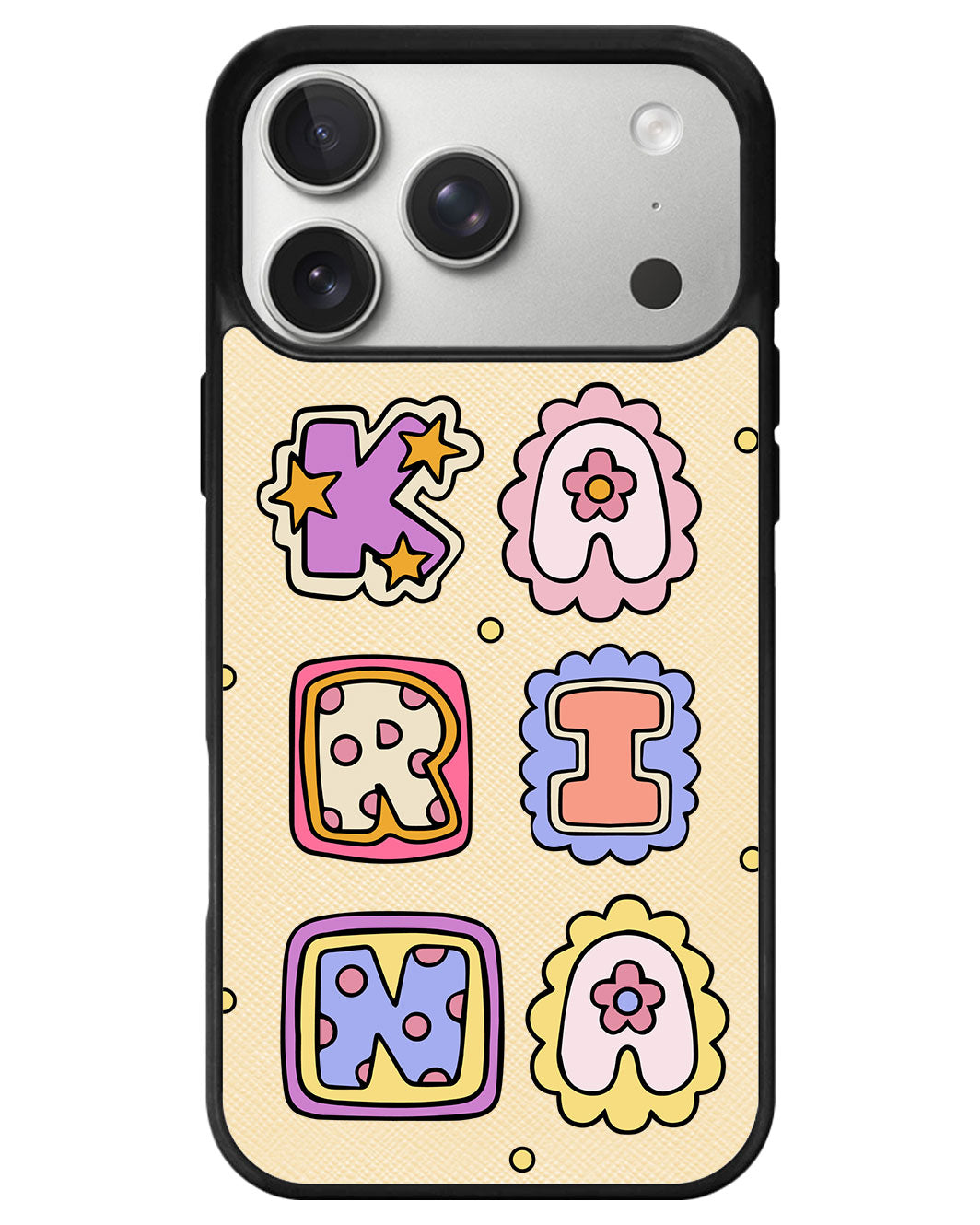 iPhone Leather Grip - Adorable Monogram 2.0