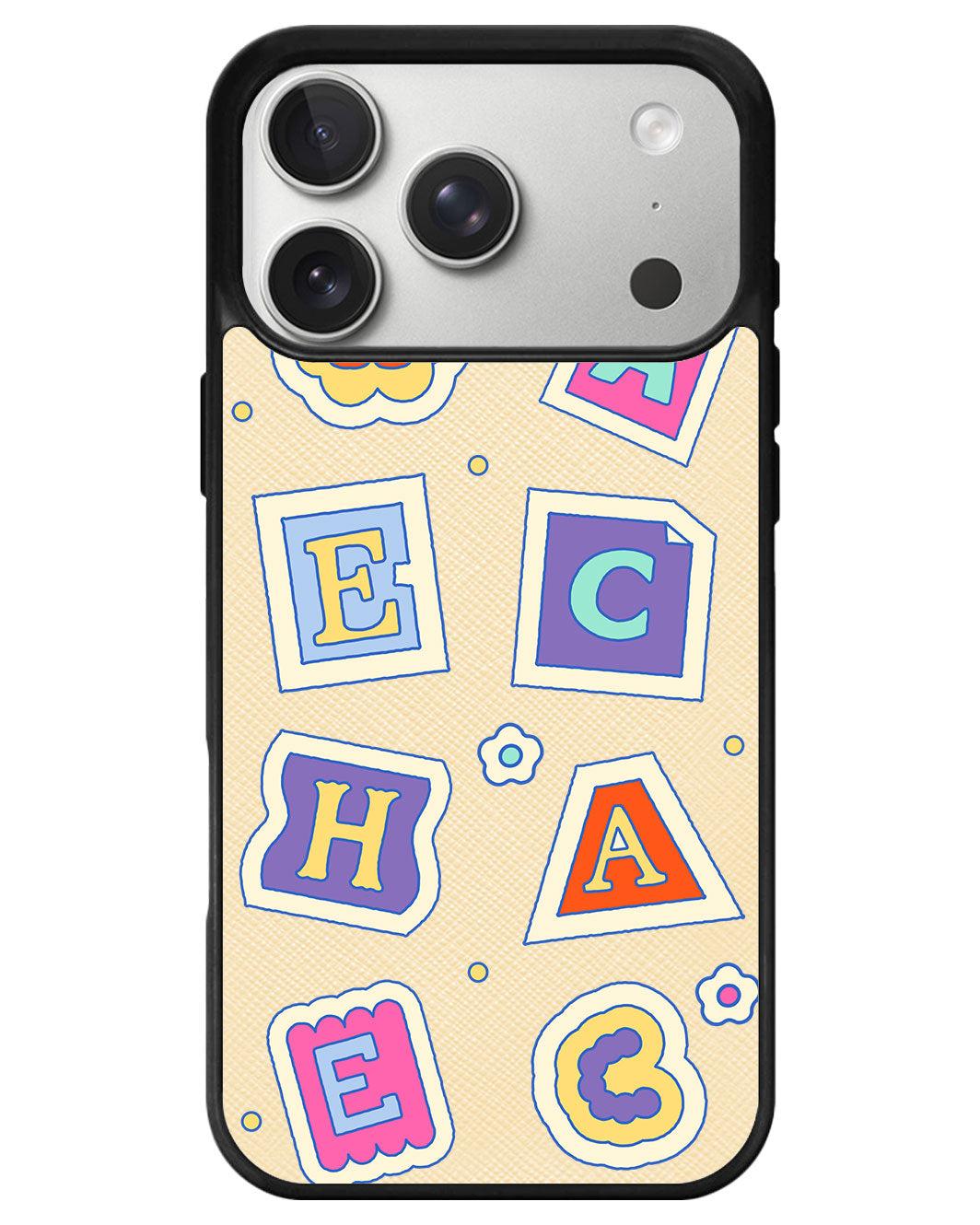 iPhone Leather Grip - Adorable Monogram 3.0