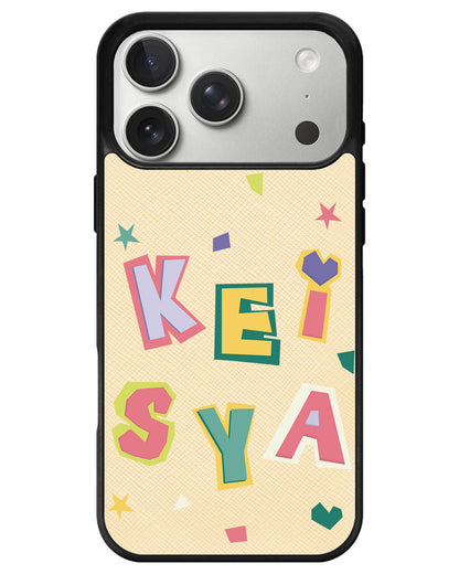 iPhone Leather Grip - Adorable Monogram 4.0