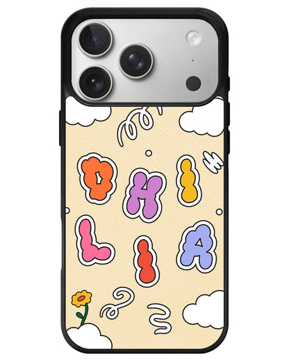 iPhone Leather Grip - Adorable Monogram 6.0