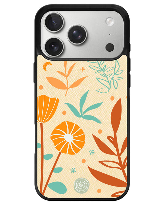 iPhone Leather Grip - Autumn Botanical