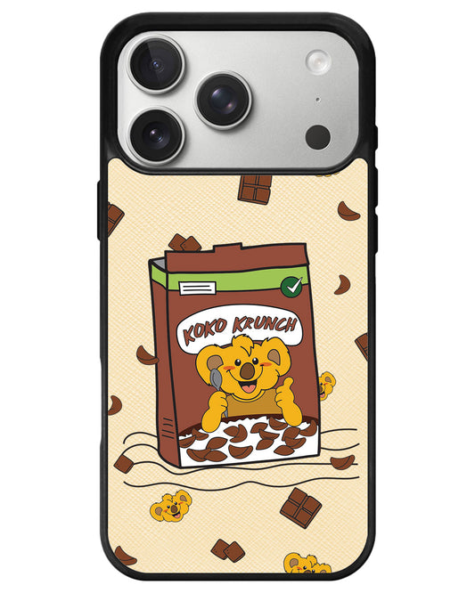 iPhone Leather Grip - Choco Cereal