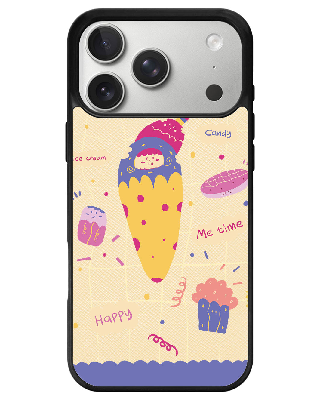 iPhone Leather Grip - Candy Doodle