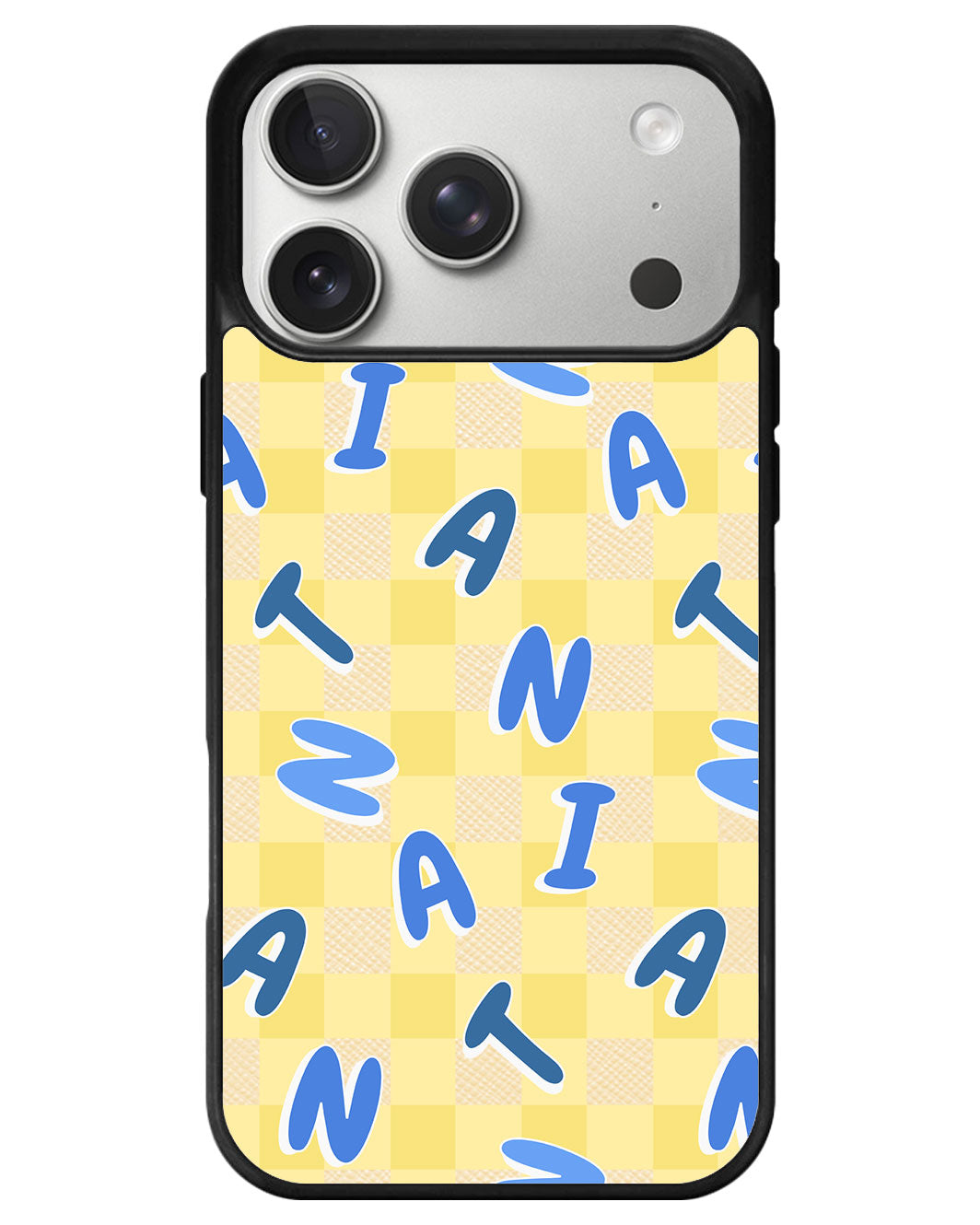 iPhone Leather Grip - Checkered Monogram 3.0