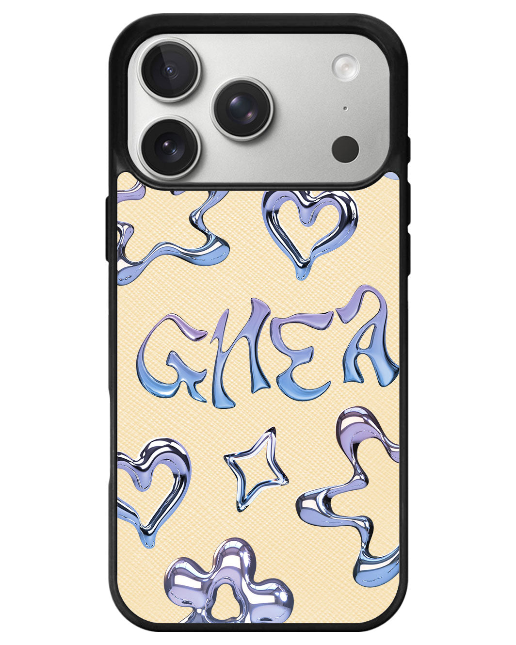 iPhone Leather Grip - Chrome Monogram 1.0