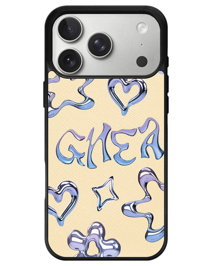 iPhone Leather Grip - Chrome Monogram 1.0