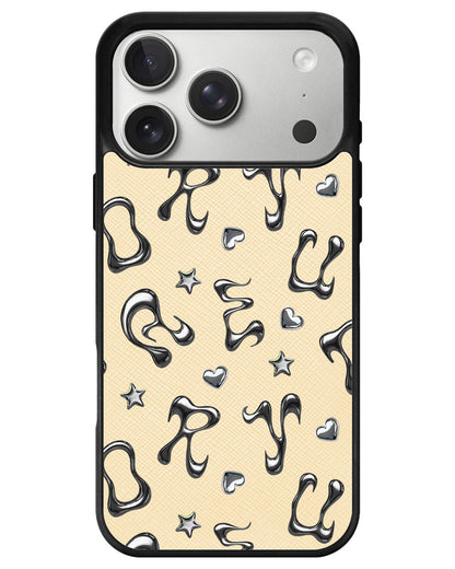 iPhone Leather Grip - Chrome Monogram 2.0