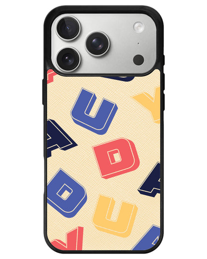 iPhone Leather Grip - Cool Monogram