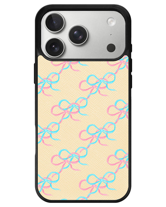 iPhone Leather Grip - Coquette Overlap Bow