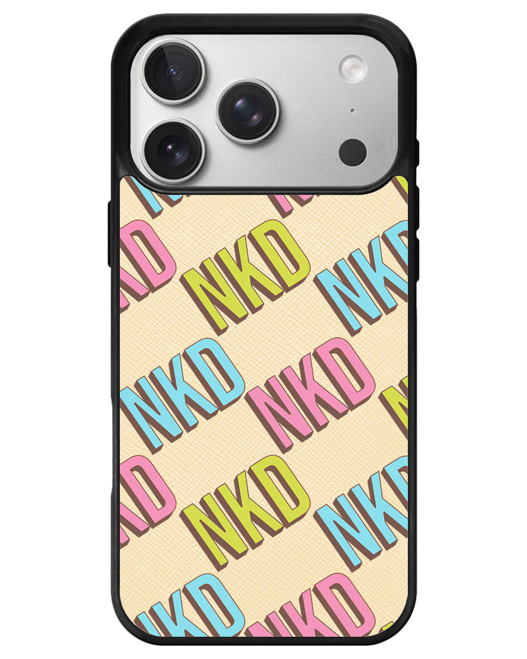 iPhone Leather Grip - Diagonal Initial Monogram 3.0