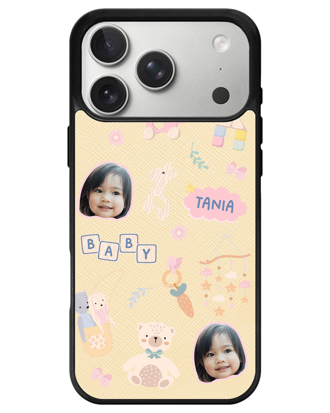 iPhone Leather Grip - Face Grid Girl Toys