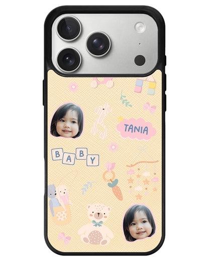 iPhone Leather Grip - Face Grid Girl Toys