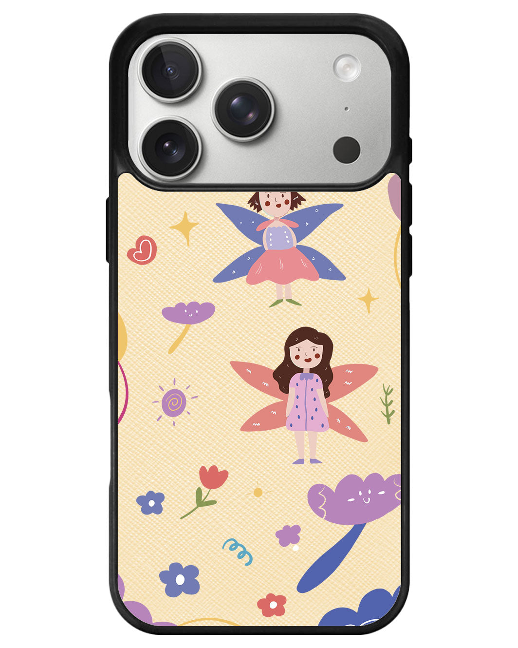 iPhone Leather Grip - Fairy Pattern