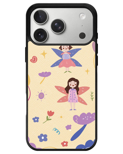 iPhone Leather Grip - Fairy Pattern
