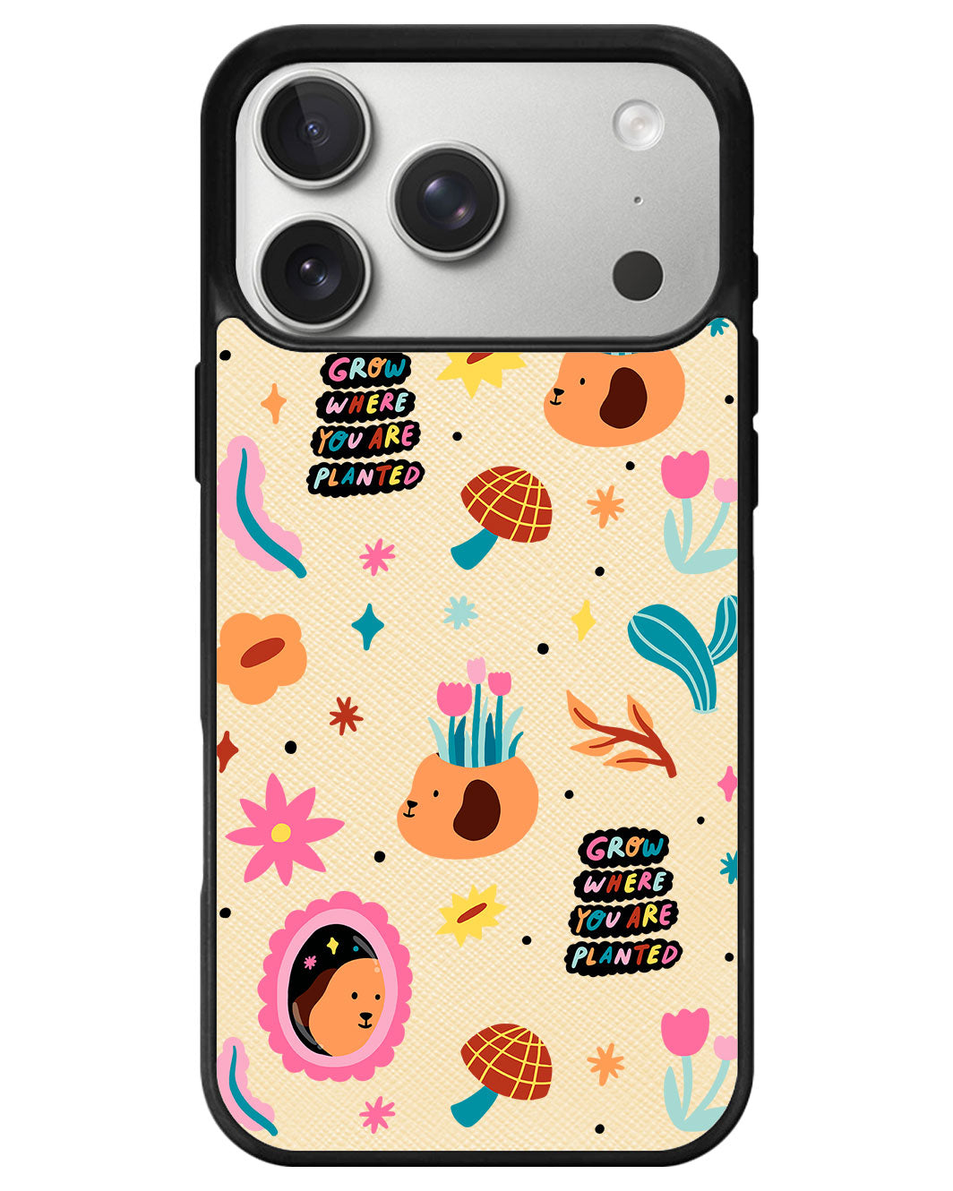 iPhone Leather Grip - Grow and Bloom