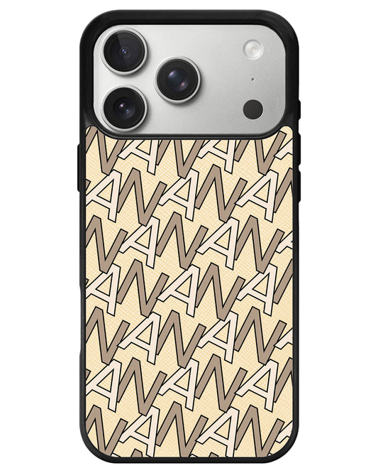 iPhone Leather Grip - Initial Monogram 4.0
