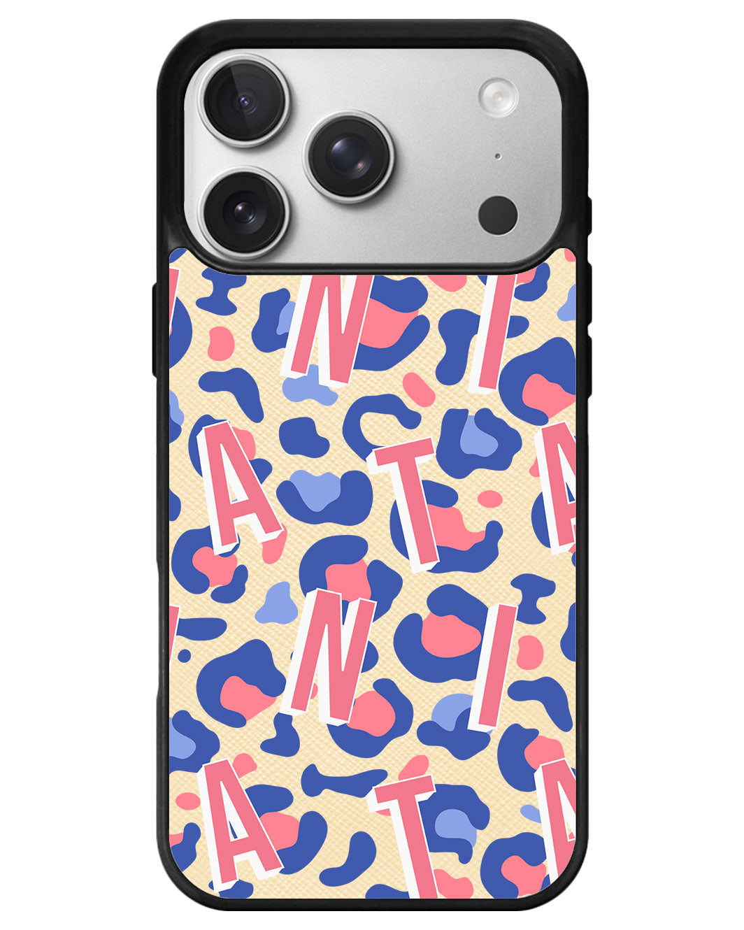 iPhone Leather Grip - Leopard Monogram 1.0