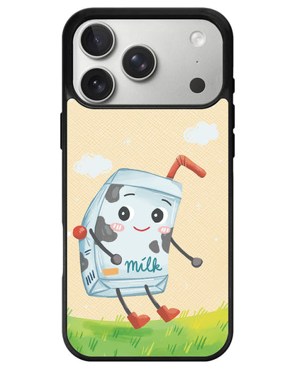 iPhone Leather Grip - Milk To Cookies (Couple Case)