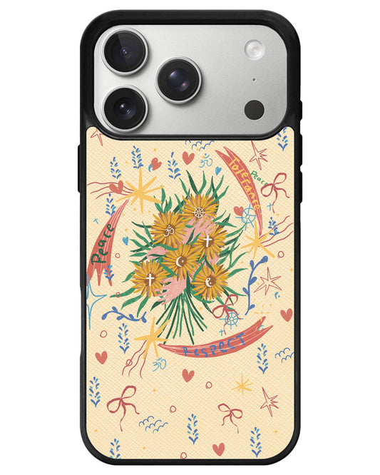 iPhone Leather Grip - Peace
