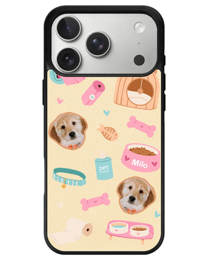 iPhone Leather Grip - Pet Grid Puppy Life