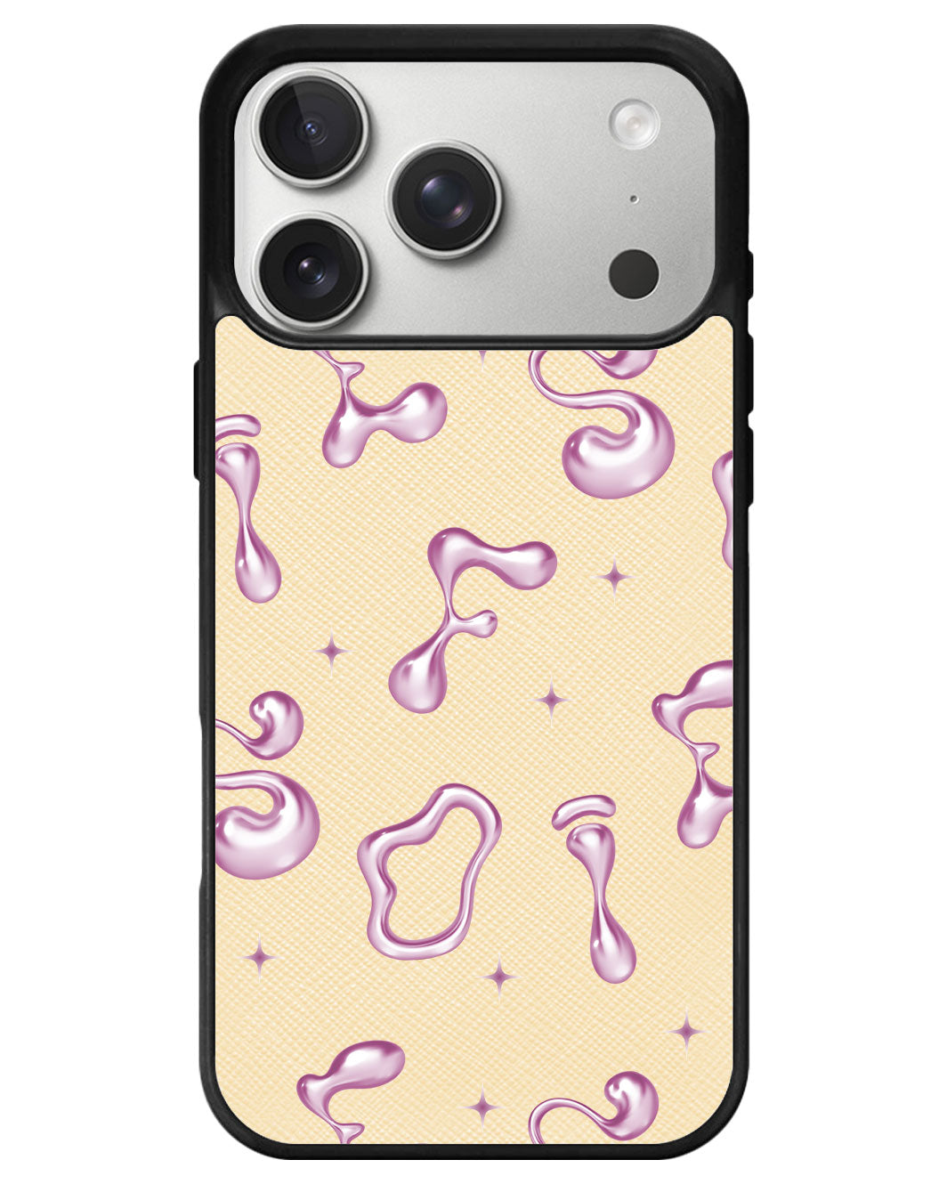 iPhone Leather Grip - Pink Chrome Monogram