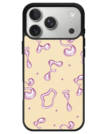 iPhone Leather Grip - Pink Chrome Monogram