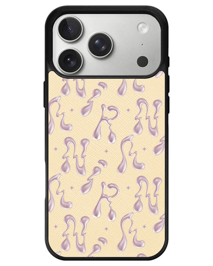 iPhone Leather Grip - Pink Chrome Monogram 2.0