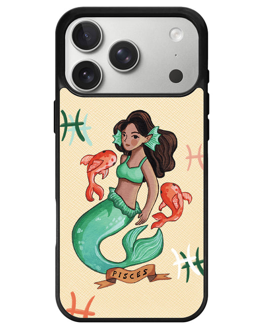 iPhone Leather Grip - Pisces