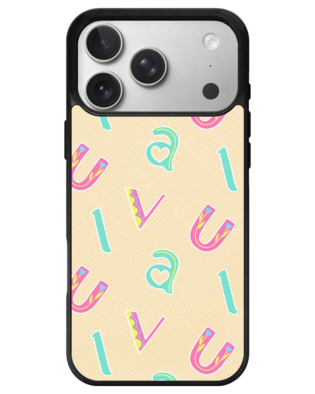 iPhone Leather Grip - Playful Monogram 6.0