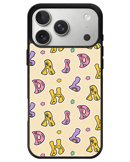 iPhone Leather Grip - Playful Monogram 7.0