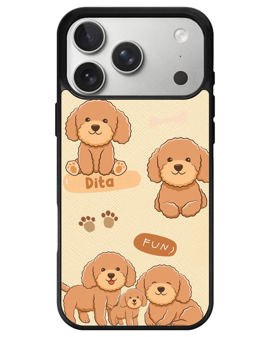 iPhone Leather Grip - Poodle Squad 4.0