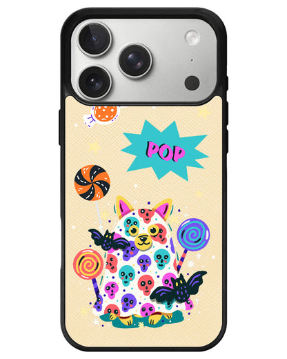 iPhone Leather Grip - Puppy Monster