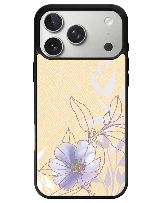 iPhone Leather Grip - Purple Lily