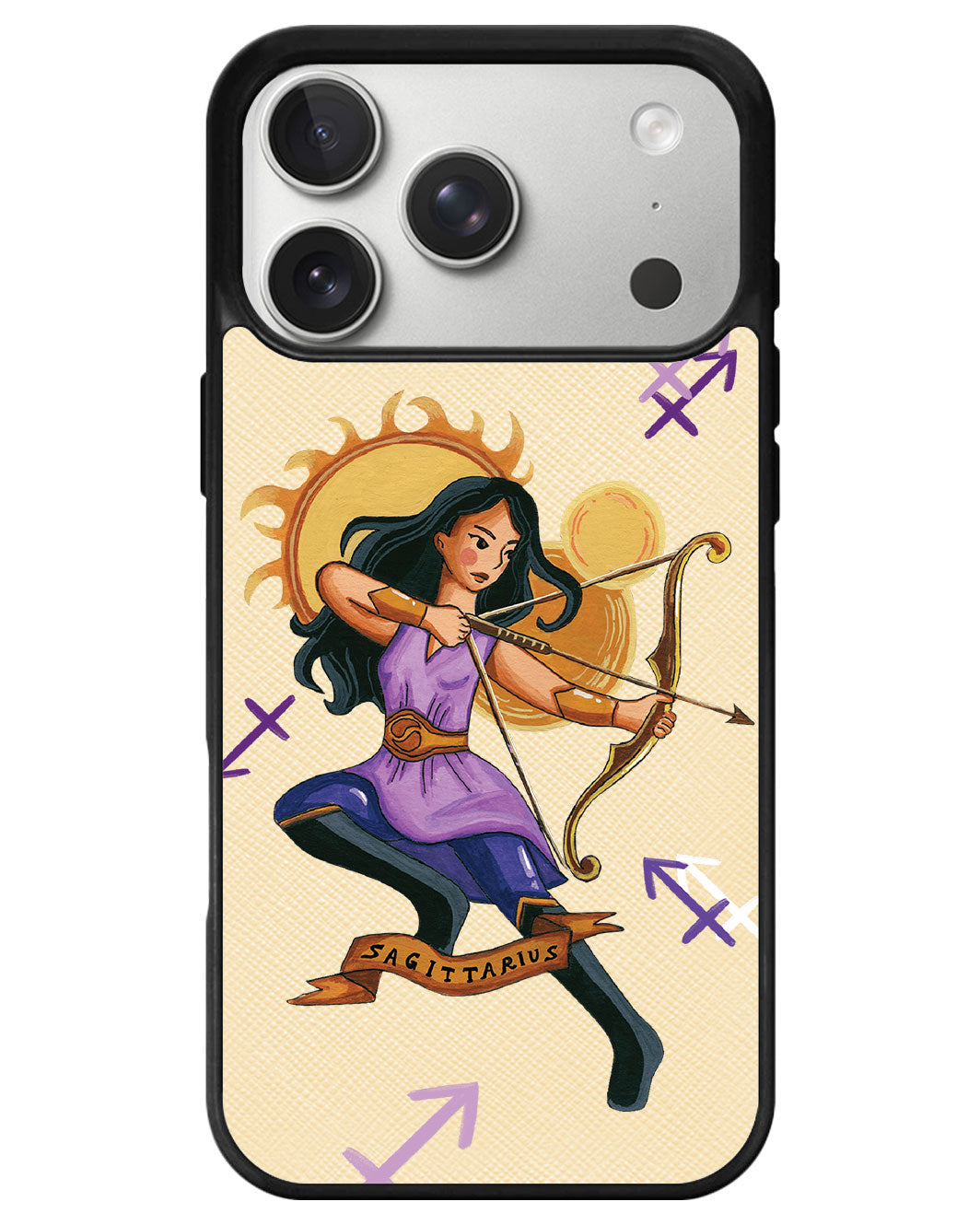 iPhone Leather Grip - Sagitarius