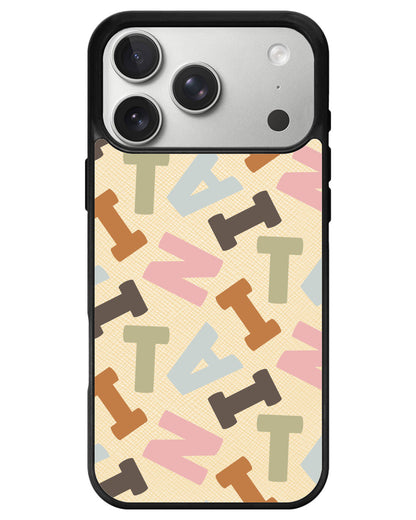 iPhone Leather Grip - Scattered Monogram 4.0