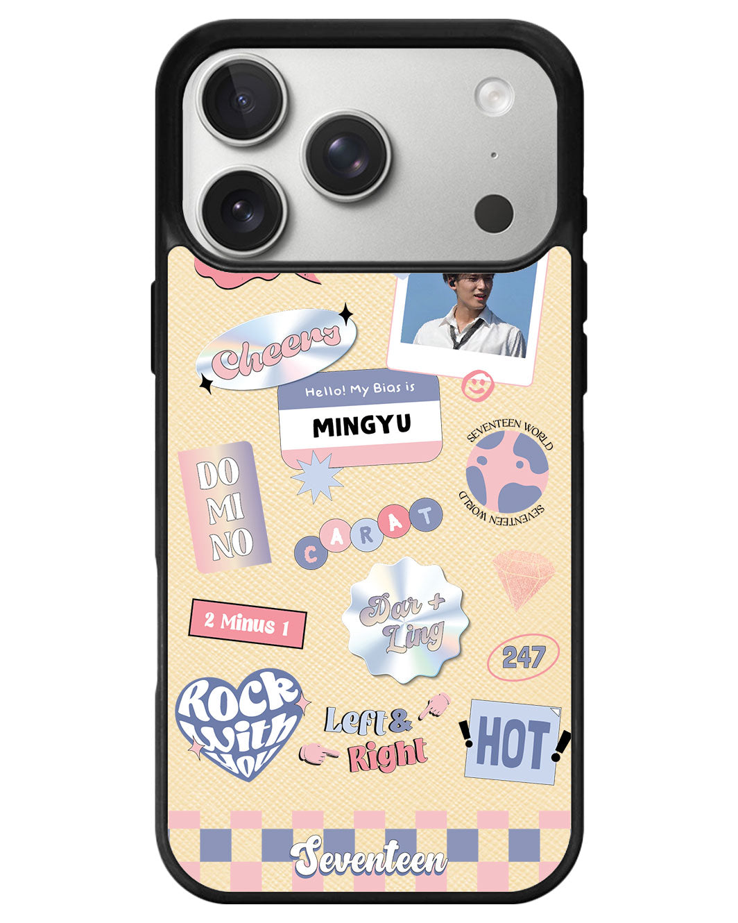 iPhone Leather Grip - Seventeen World