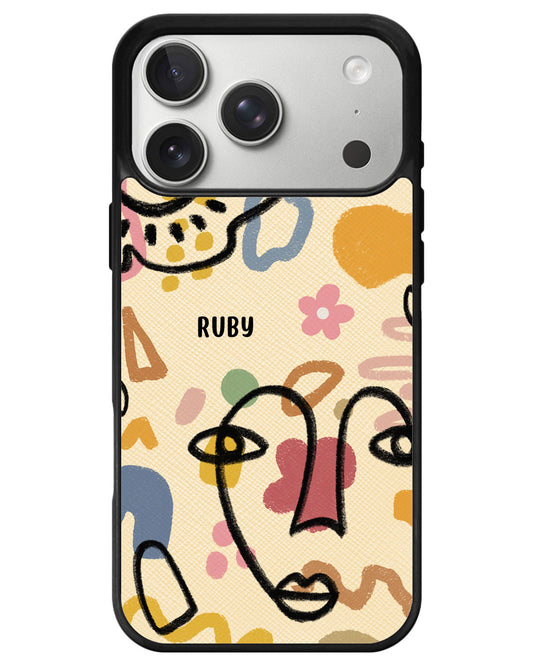 iPhone Leather Grip - Abstract 4.0