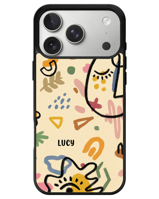 iPhone Leather Grip - Abstract 5.0