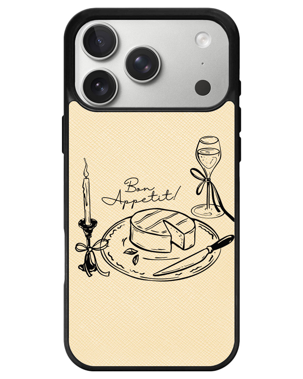 iPhone Leather Grip - Bon Appetit