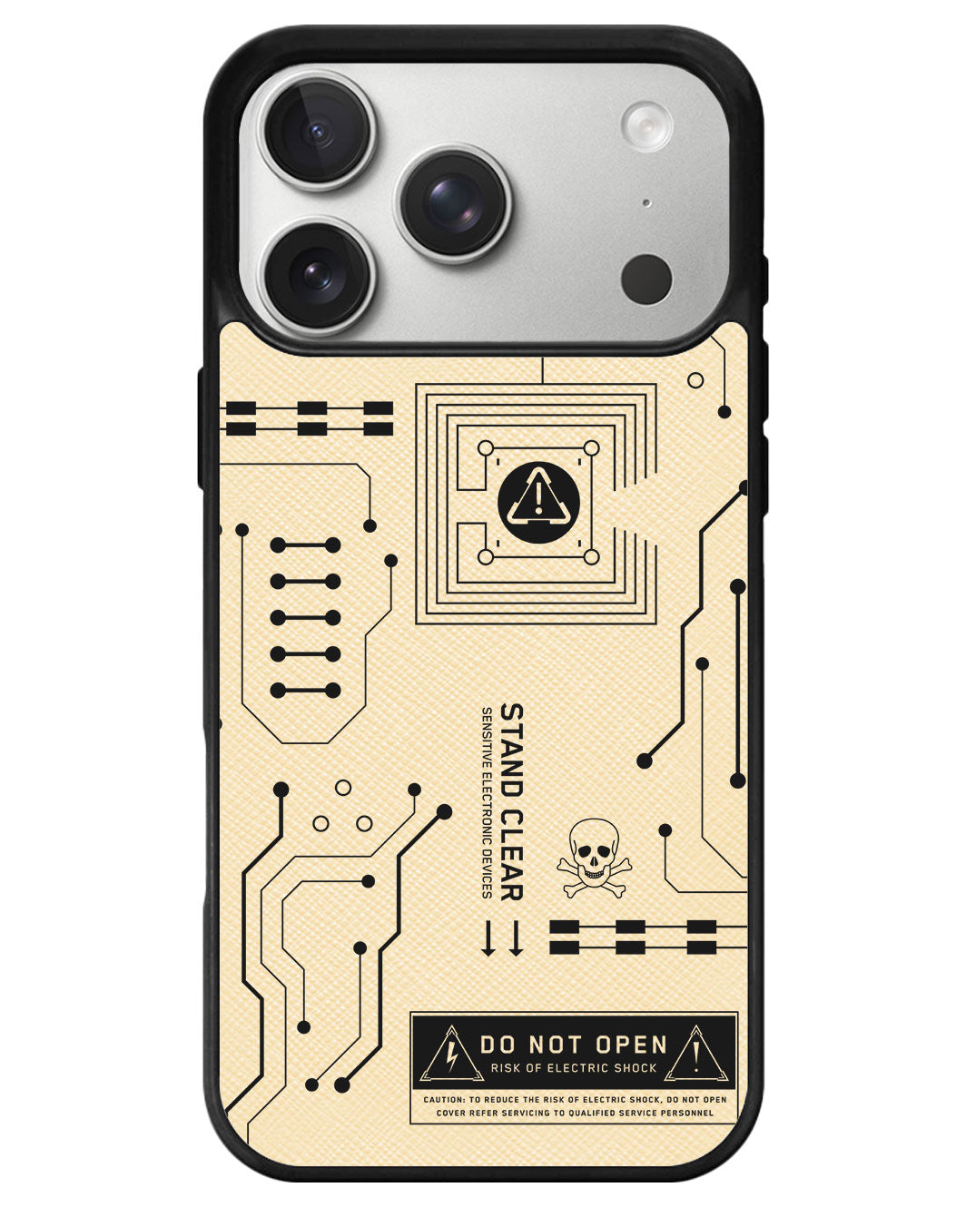 iPhone Leather Grip - Circuit Black